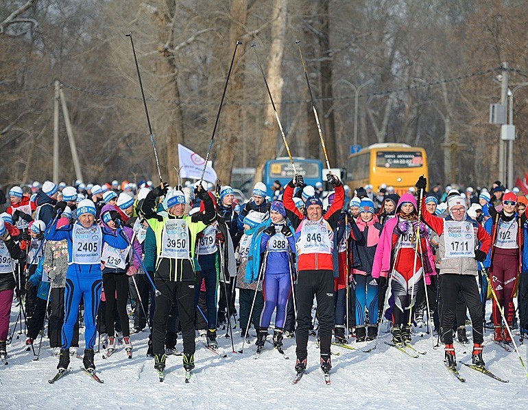 Оренбуржцы  вышли на  «Лыжню России - 2020»