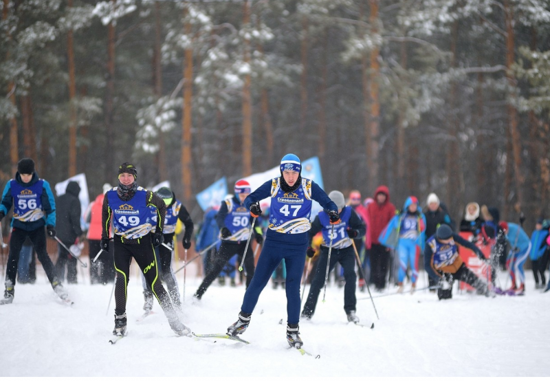 Оренбуржцы бегали на лыжах