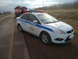 Под Оренбургом «Мазда» столкнулась с автобусом, три человека погибли