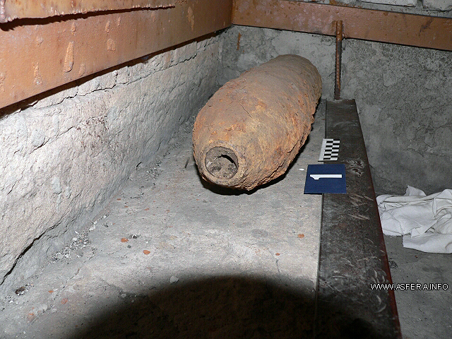 В лесополосе найден артиллерийский снаряд со следами коррозии