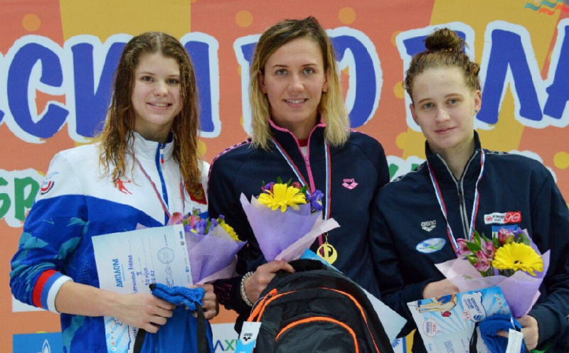 Оренбурженка Мария Каменева завоевала  три «серебра» на чемпионате России по плаванию