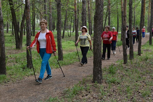 Открыт набор в группы по скандинавской ходьбе