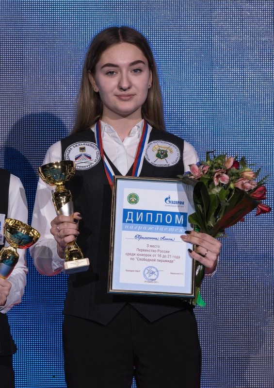 Оренбурженка стала бронзовым призером Национального первенства по бильярдному спорту