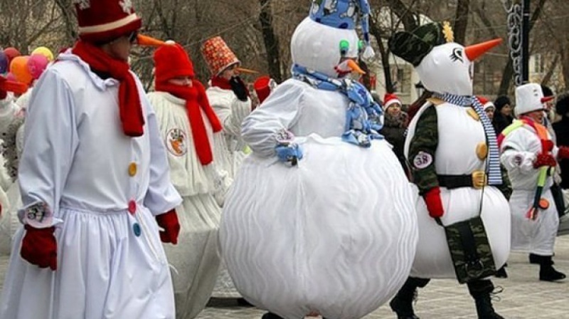 В областном центре снова пройдет шествие снеговиков