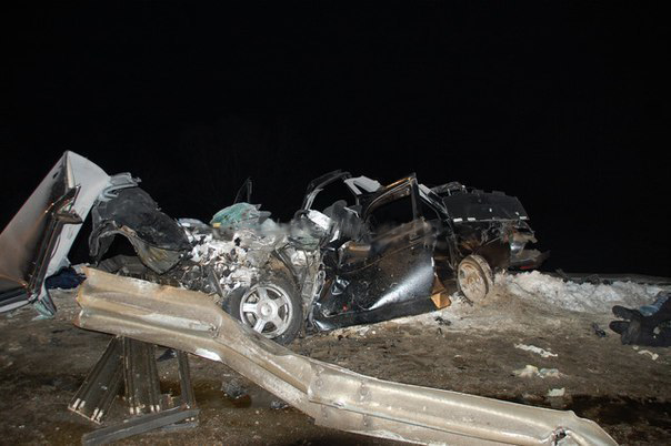 Страшная авария произошла на трассе Оренбург - Самара