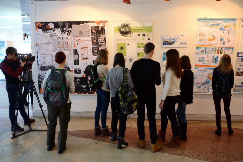 Оренбургские студенты представили свои проекты на выставке «Молодые художники»