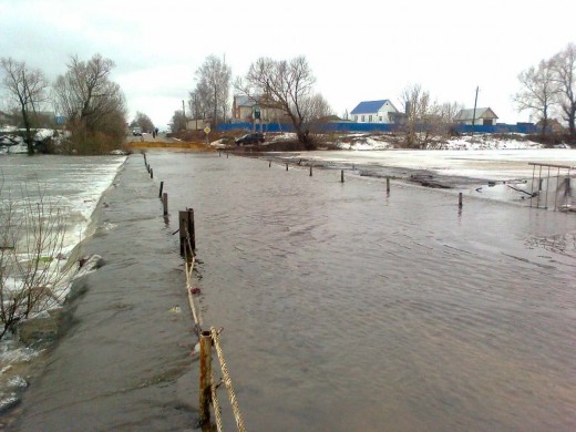 В Оренбуржье затопило 6 мостов