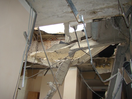 В туберкулезном диспансере Оренбурга частично обрушилась крыша