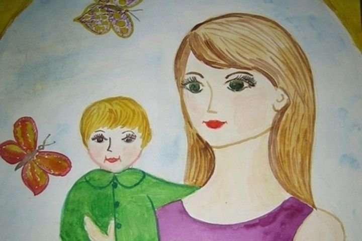 Красивые и легкие рисунки для мамы