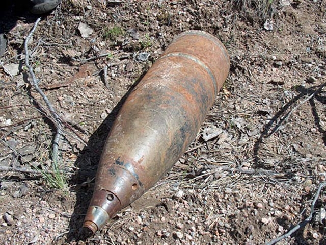 В очистном коллекторе нашли взрыватели от 152-миллиметровых снарядов