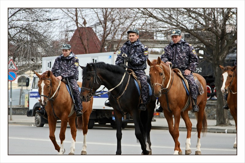 В День города покой оренбуржцев будет охранять конный патруль