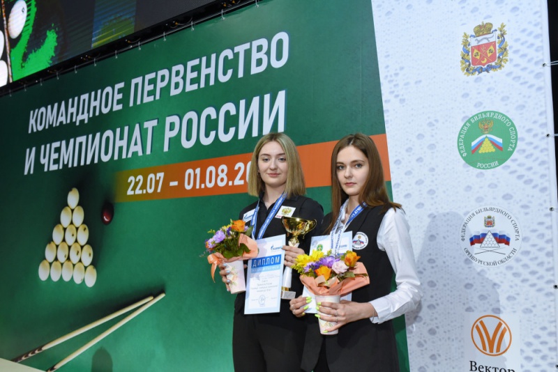 Две оренбурженки стали  победительницами первенства России по бильярдному спорту