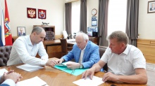 Денис Паслер провел рабочую встречу с руководителем компании «Щелково Агрохим»