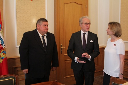 Сергей Балыкин встретился с Чрезвычайным и Полномочным Послом ФРГ в РФ Рюдигером фон Фричем