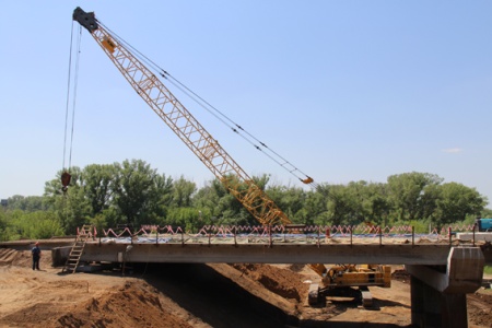 Реконструкция моста через Сакмару идет полным ходом
