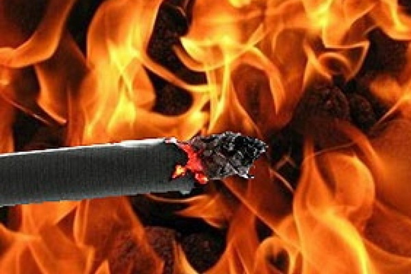 Пожар из-за сигареты унёс жизнь мужчины