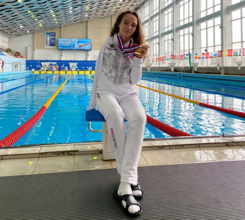 Виктория Ищиулова завоевала 7 медалей на первенстве России по плаванию