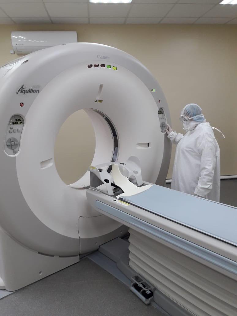 В Областной инфекционной больнице приступил к работе компьютерный томограф
