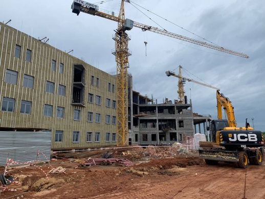 В Оренбурге продолжается строительство Областной детской больницы