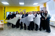 Оренбургский пуховый платок представлен на выставке в Республике Беларусь