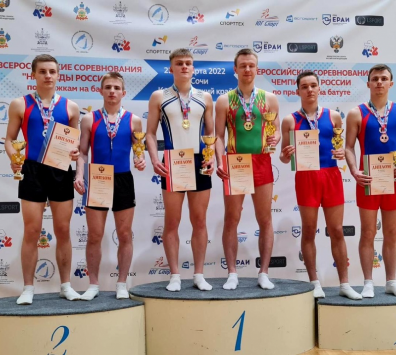 Оренбургские батутисты стали серебряными призерами чемпионата России